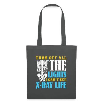 Turn off all the lights I can't see x-ray life - Stoffbeutel - Graphite - Vorne