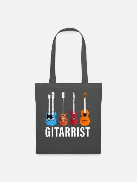 Gitarrist - Stoffbeutel - Graphite