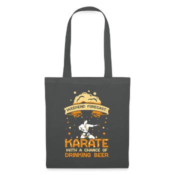 Weekend Forecast Karate Beer - Stoffbeutel - Graphite - Vorne