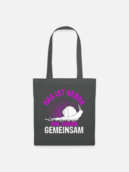 Das Ist Gerda Wir Joggen Gemeinsam Laufen Langsame - Stoffbeutel - Graphite