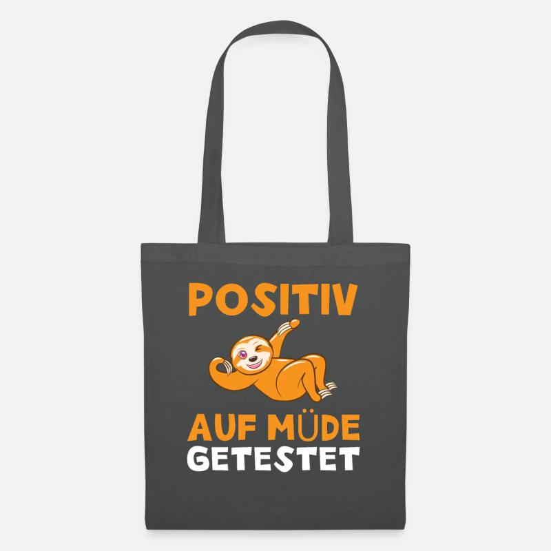 Positiv auf Müde getestet - Stoffbeutel - Graphite