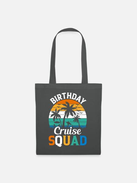 BIRTHDAY CRUISE SQUAD - Stoffbeutel - Graphite