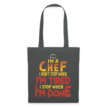 Chef Chef Chefs Kitchen Funny saying - Tote Bag - graphite grey - Front