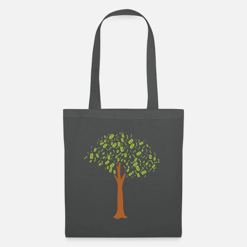 Binary Tree Admin Hacker Coder Programmierer - Stoffbeutel - Graphite