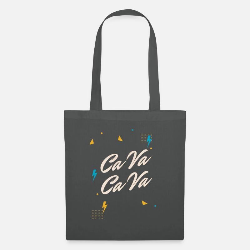 ca va design im pop art stil - Stoffbeutel - Graphite