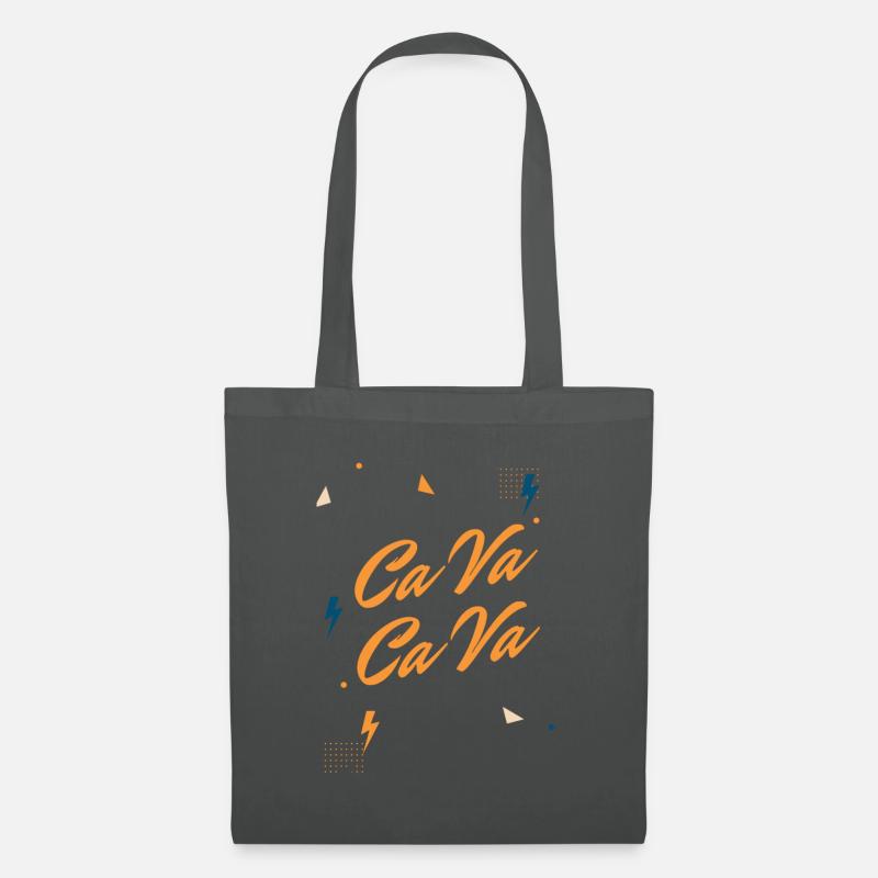 ca va design im pop art stil - Stoffbeutel - Graphite