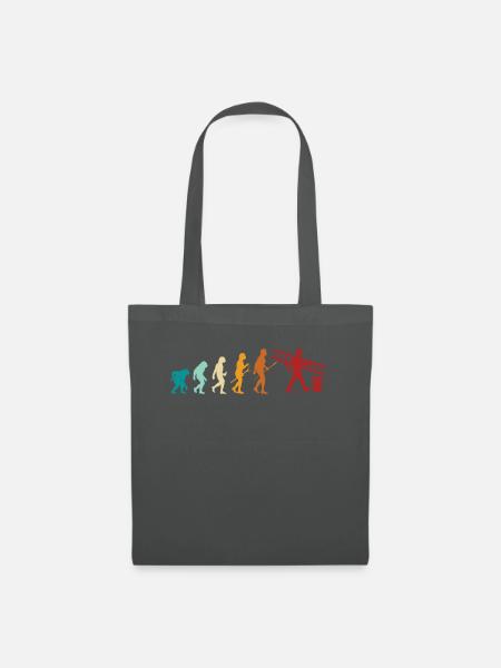 Schornsteinfeger Geschenk Kaminkehrer Evolution - Stoffbeutel - Graphite