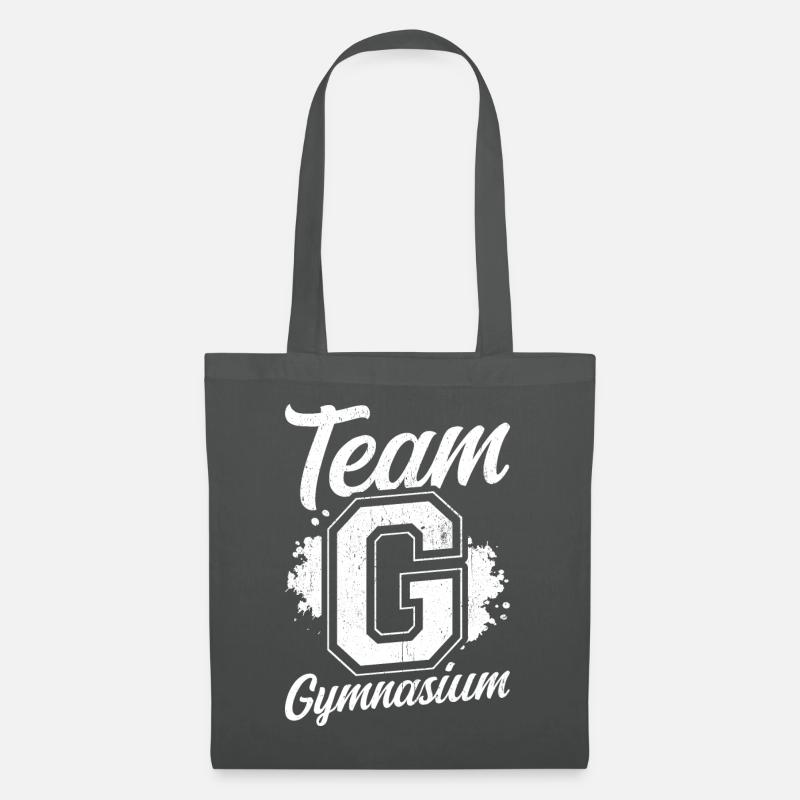 Team G Gymnasium - Schulkind Schulwechsel Geschenk - Stoffbeutel - Graphite