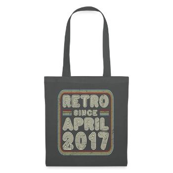 Birthday April 2017 Retro Gift - Tote Bag - graphite grey - Front