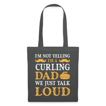 I'm not yelling I'm a curling dad - Stoffbeutel - Graphite - Vorne