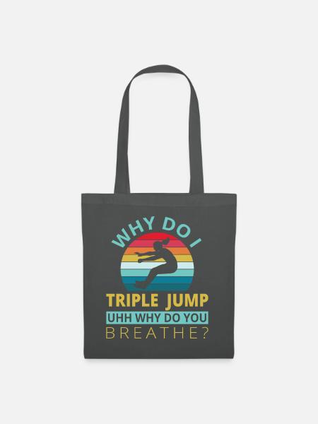 Why do i Tripple Jump - Stoffbeutel - Graphite