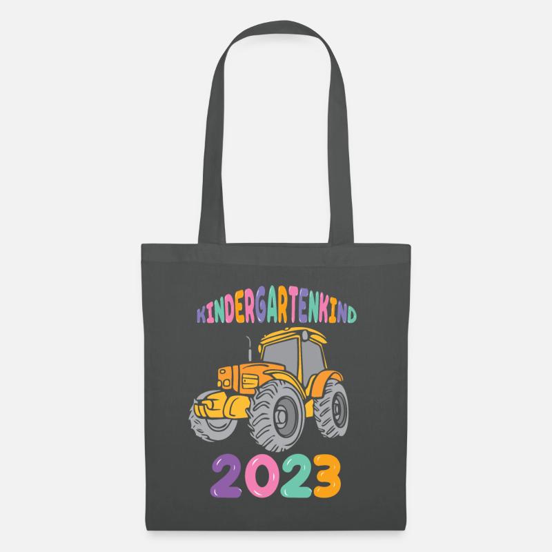 Traktor Kita Kindergarten 2023 - Stoffbeutel - Graphite