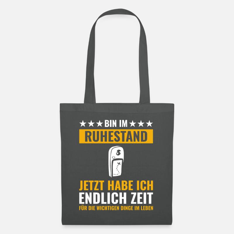 Rentner Rente Rentenbeginn Geocaching - Stoffbeutel - Graphite