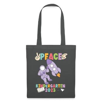 Astonaut Peace Kindergarten 2023 - Stoffbeutel - Graphite - Vorne
