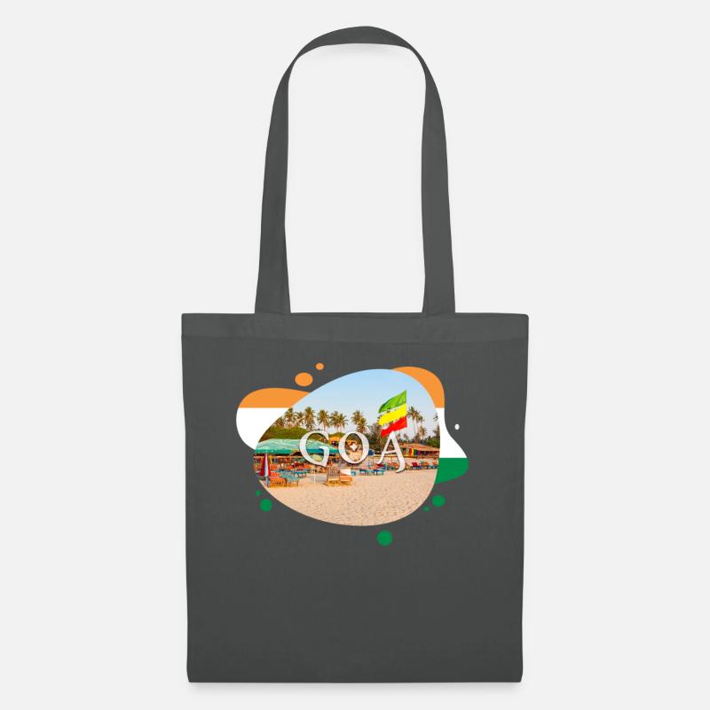 Goa Indien Souvenir - Stoffbeutel - Graphite