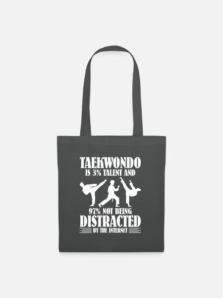 Taekwondo - Stoffbeutel - Graphite