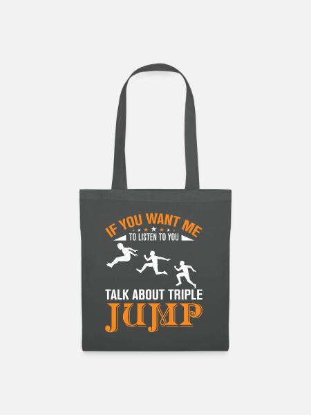talk about Tripple Jump - Stoffbeutel - Graphite