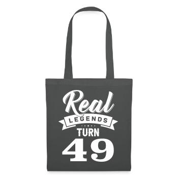 Real legends turn 49, 49 birthday - Tote Bag - graphite grey - Front