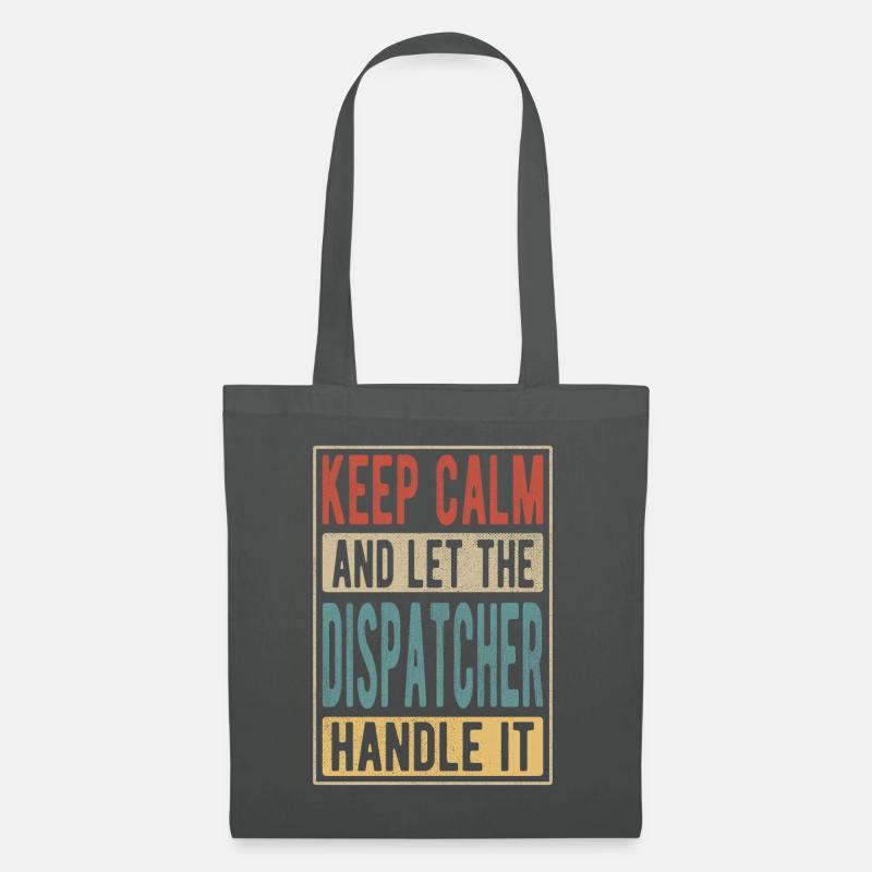 Dispatcher Retro Geschenk - Stoffbeutel - Graphite