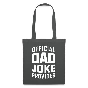 Offizieller Dad Joke Versorger - Stoffbeutel - Graphite - Vorne