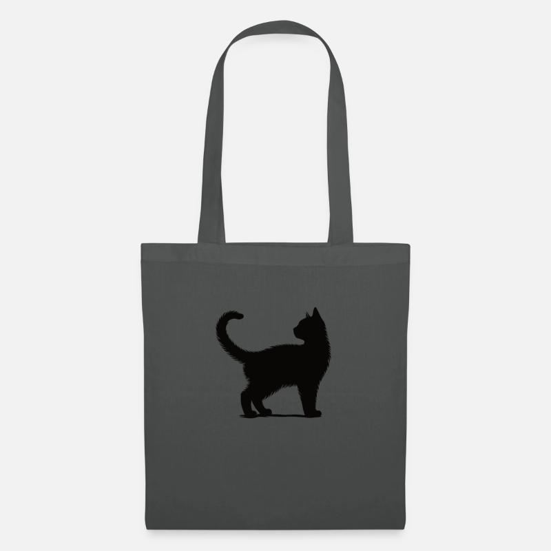Ich liebe Katzen - Stoffbeutel - Graphite