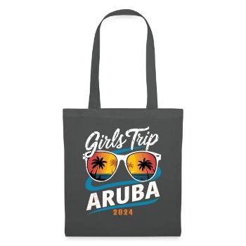 Girls Trip Aruba 2024 - Stoffbeutel - Graphite - Vorne