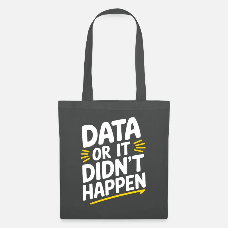Data Analyst Data Scientist Data Engineer - Data - Stoffbeutel - Graphite