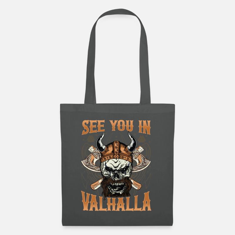 See You IN Valhalla | Thor | Odin | VIKINGS Ragnar - Stoffbeutel - Graphite