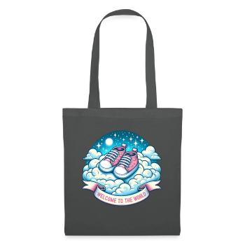 Bienvenue dans le monde Chaussures Bébé Heaven - Sac en tissu - gris graphite - Devant
