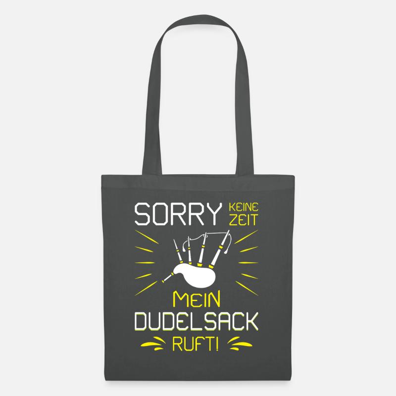Dudelsackspieler Dudelsack Männer Geschenk - Stoffbeutel - Graphite