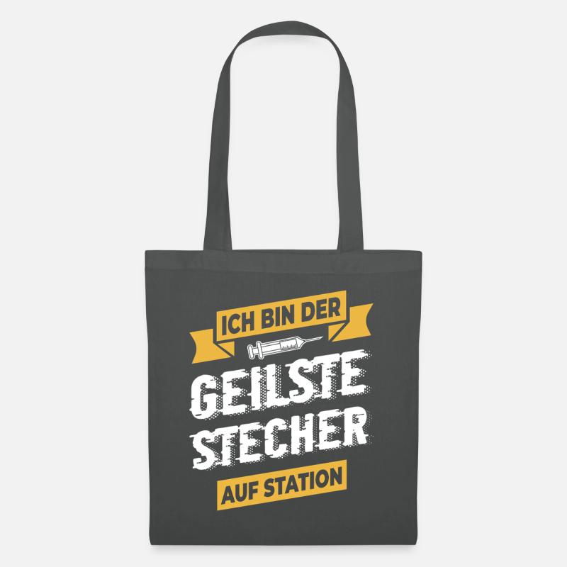 Krankenschwester Krankenpfleger - Stoffbeutel - Graphite