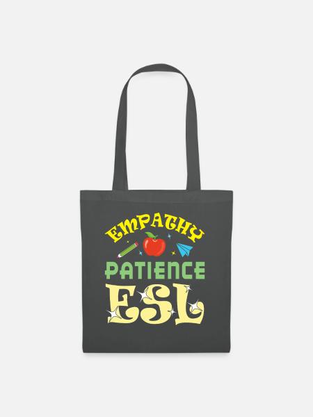 ESL-Lehrer ESL Unterricht - Stoffbeutel - Graphite