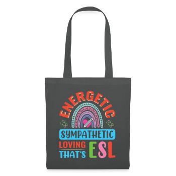 ESL-Lehrer ESL Unterricht - Stoffbeutel - Graphite - Vorne