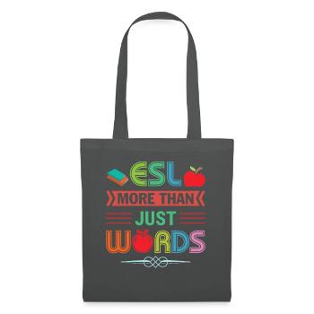 ESL-Lehrer ESL Unterricht - Stoffbeutel - Graphite - Vorne