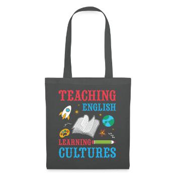 ESL-Lehrer ESL Unterricht - Stoffbeutel - Graphite - Vorne