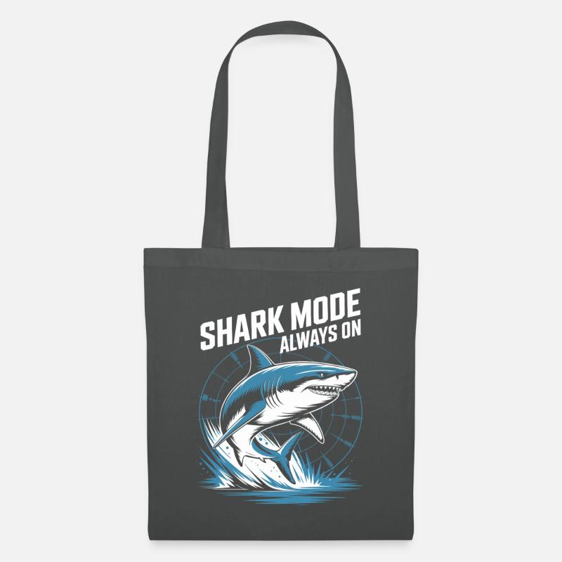 Shark Mode Always On Maritimes Design - Stoffbeutel - Graphite