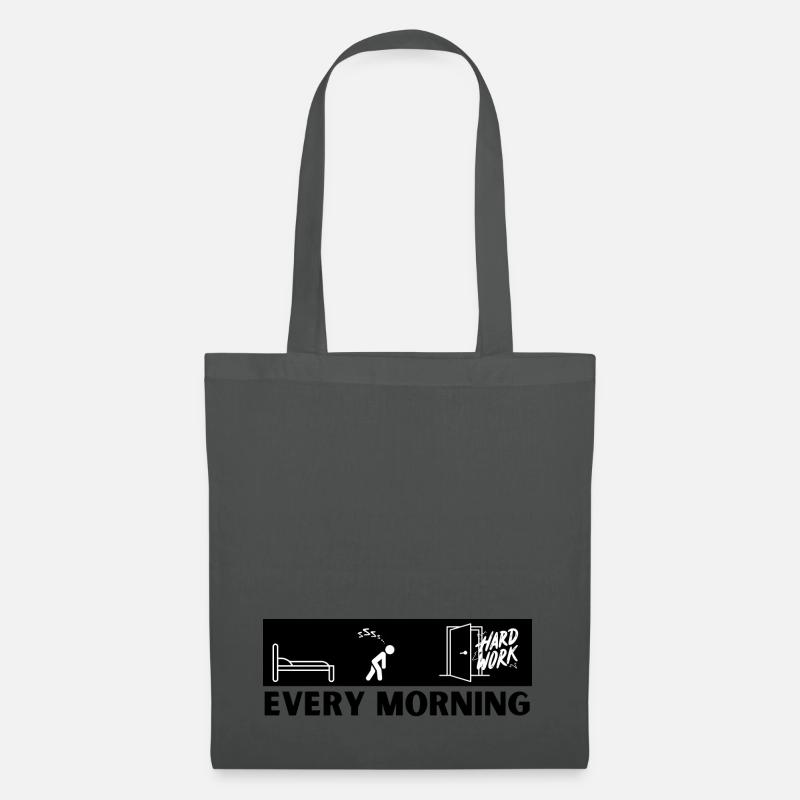 Every morning is bedtime - Stoffbeutel - Graphite