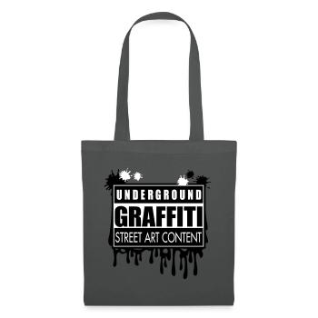 Underground graffitis flex - Sac en tissu - gris graphite - Devant