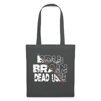 sayings coding gift idea hack the box encrypt - Stoffbeutel - Graphite - Vorne
