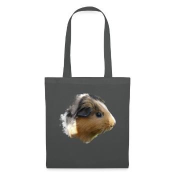 Cochon d’Inde Animal mignon Rongeur Cochon animal Cochon - Sac en tissu - gris graphite - Devant