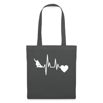 Snowboard slogan winter sports snowboarders - Tote Bag - graphite grey - Front