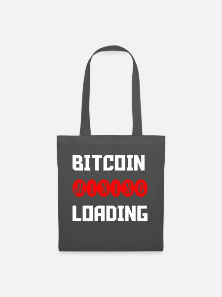 Bitcoin Trading Crypto Aktien - Stoffbeutel - Graphite