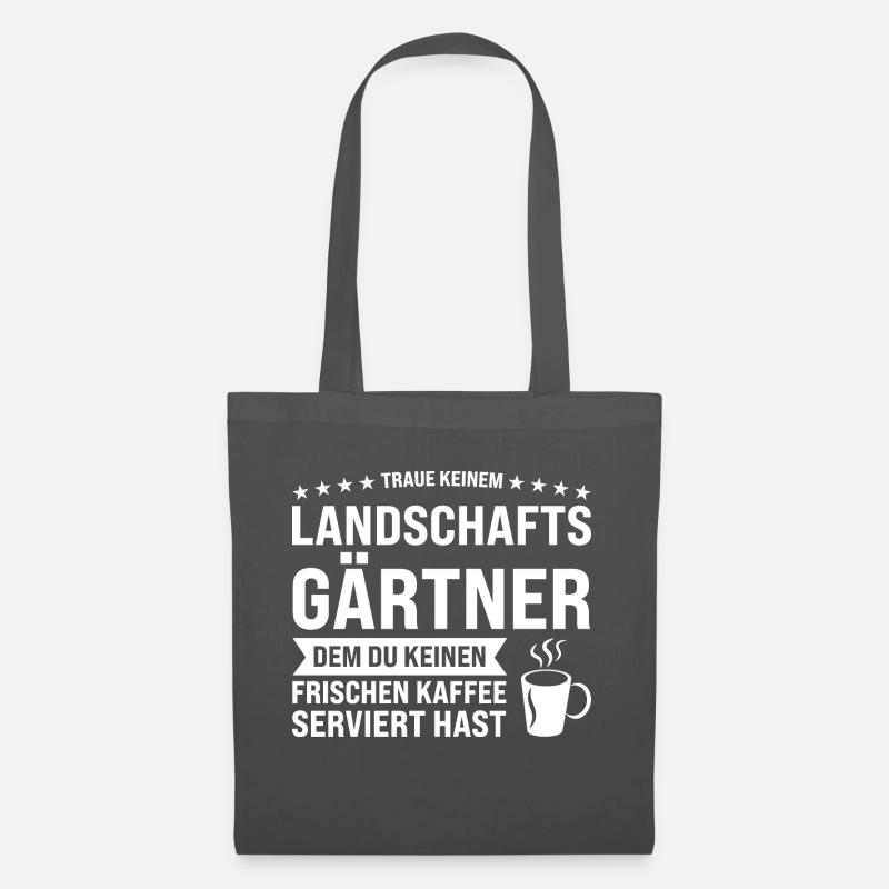 Gärtner Kaffee Gärtnern Geschenk - Stoffbeutel - Graphite