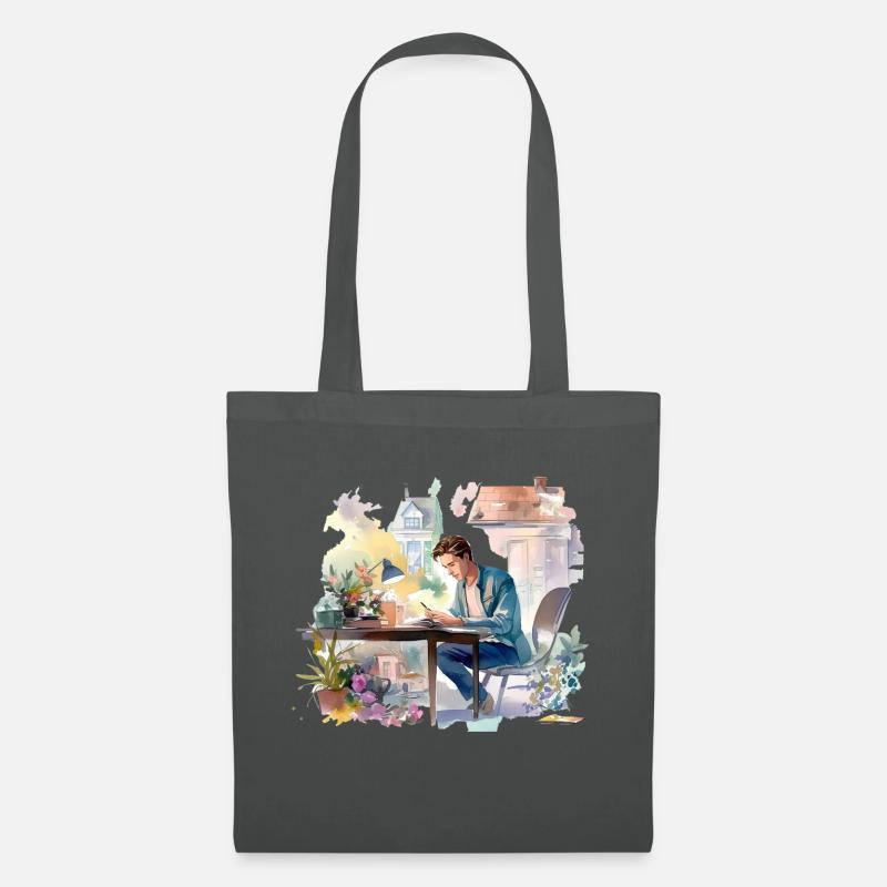 Alone without you - Tote Bag - graphite grey