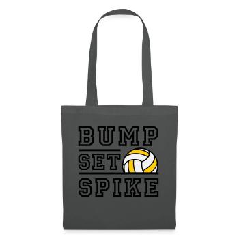 Bump Set Spike - Farbwechsel möglich - Stoffbeutel - Graphite - Vorne