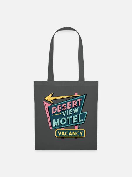 Desert View Motel - Stoffbeutel - Graphite