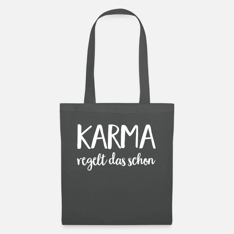 karma - Stoffbeutel - Graphite