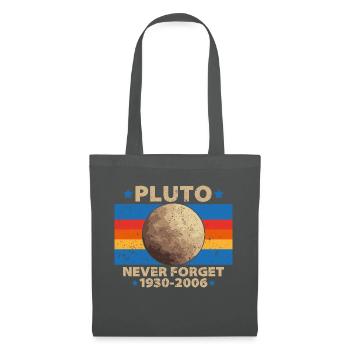 Pluto never forget gift Retro Vintage Old - Tote Bag - graphite grey - Front