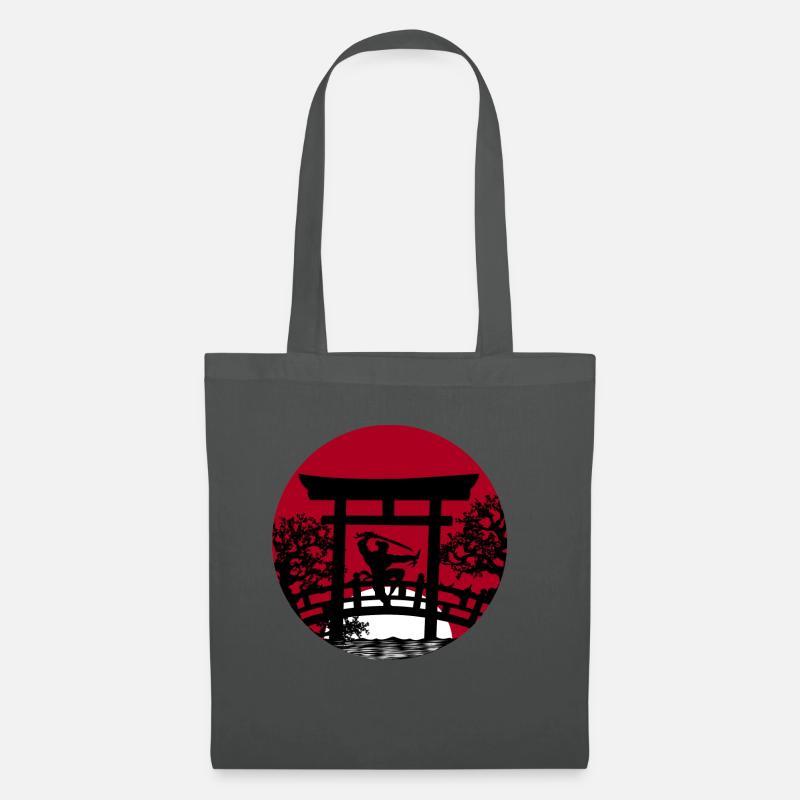 Japan Samurai - Stoffbeutel - Graphite