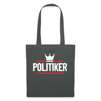 Politiker Beruf - Stoffbeutel - Graphite - Vorne